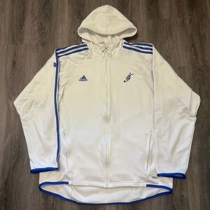 2004 Adidas David Beckham Predator  Climawarm Zip Up Jacket Sz L Y2K Real Madrid